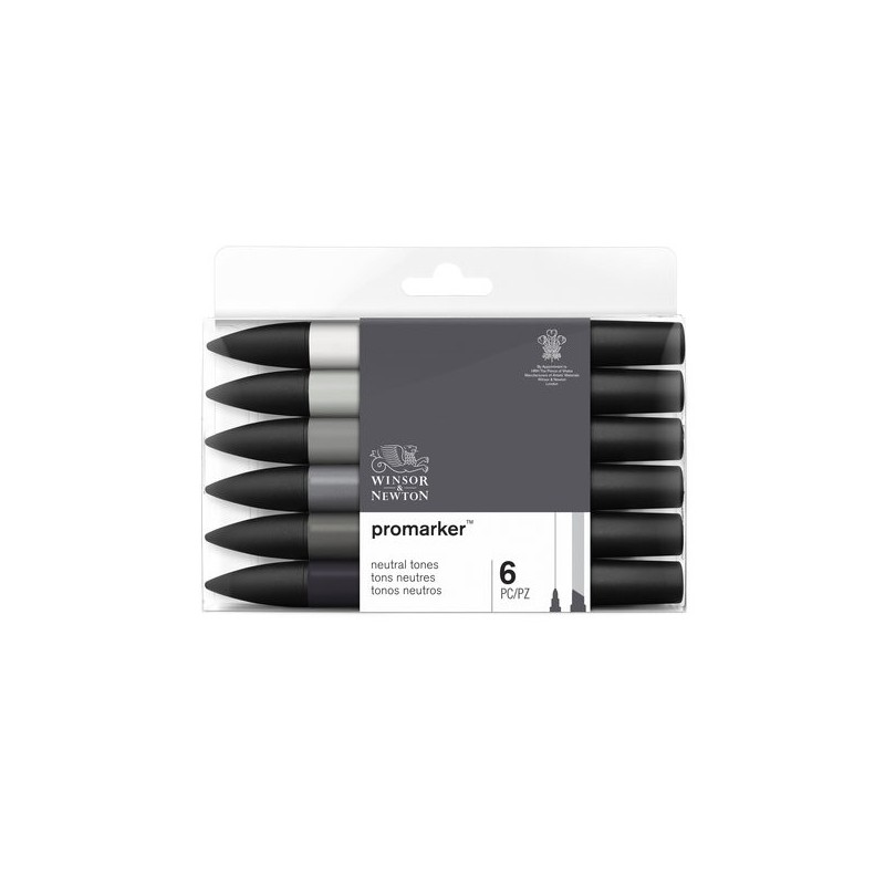 \nMateriais Belas Artes - Marcadores Promarker 6 tons neutros | totenart.com