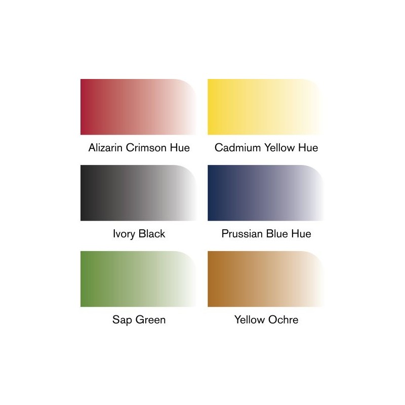 \nMateriais Belas Artes - Set 6 Marcadores aquarela Promarker Winsor & Newton, tons básicos | totenart.com
