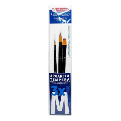 Materiais Belas Artes - Conjunto 3 Pincéis Aguarela-Têmperas M, Art Creation | totenart.com