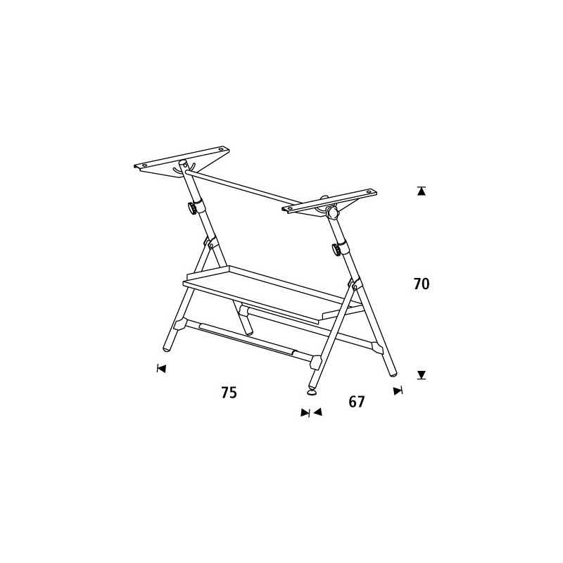 Materiais Belas Artes - Mesa de desenho semi-profissional ajustável com molas e bandeja, 90x130 cm. | totenart.com