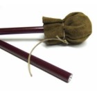 Materiais Belas Artes - Tiento metalico 90 cm. con cabeçal da couro | totenart.com