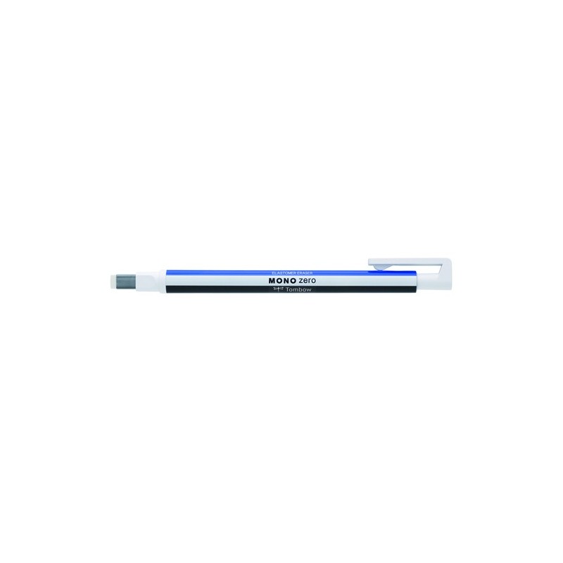 Materiais Belas Artes - Tombow MONO ZERO Borracha de precisão, ponta retangular 2,5 x 5 mm. branco/azul/preto | totenart.com