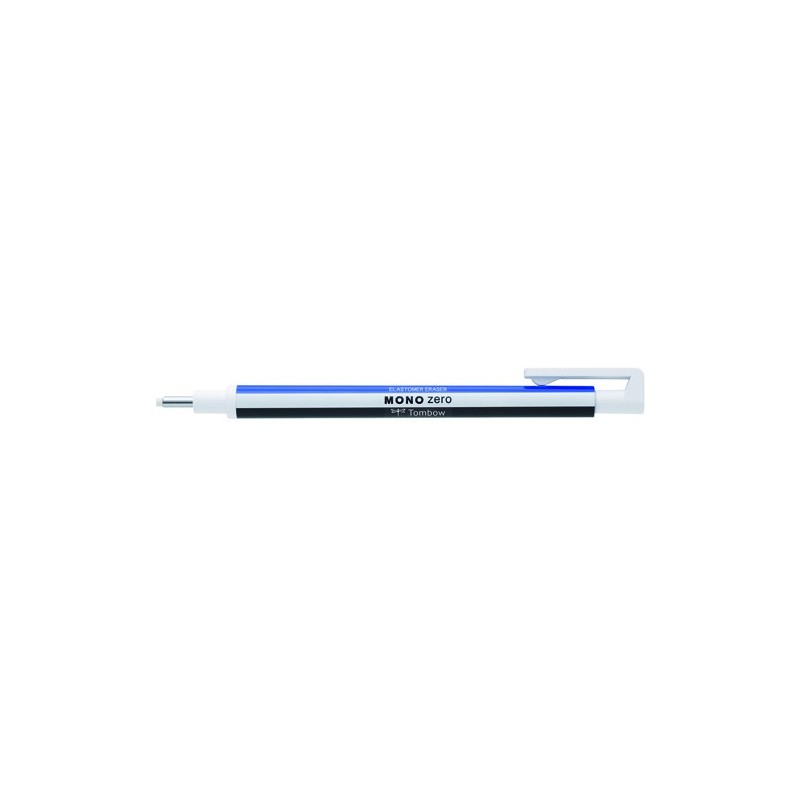 Materiais Belas Artes - Tombow MONO ZERO Borracha de precisão, ponta redonda 2,3 mm. branco/azul/preto | totenart.com