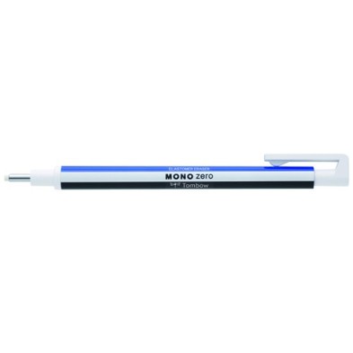 Materiais Belas Artes - Tombow MONO ZERO Borracha de precisão, ponta redonda 2,3 mm. branco/azul/preto | totenart.com