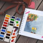 Materiais Belas Artes - Caixa Nomad Watercolors, 18 cores, ART & GO | totenart.com
