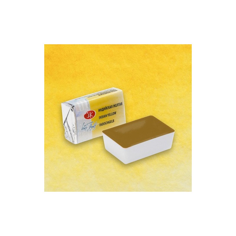 Materiais Belas Artes - Aquarelas White Nights em godet\n \nIndia Amarelo 228 | totenart.com