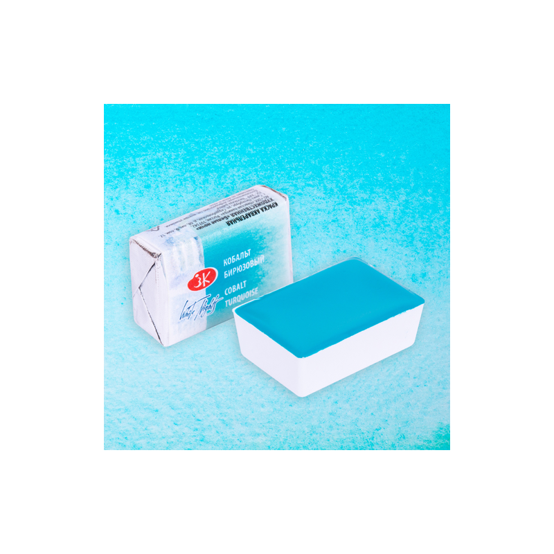 Materiais Belas Artes - Aquarelas White Nights em godet\n Turquesa de Cobalto 531 | totenart.com