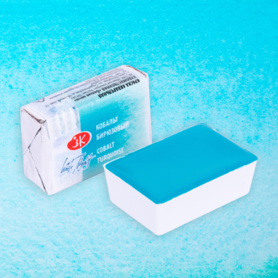 Materiais Belas Artes - Aquarelas White Nights em godet\n Turquesa de Cobalto 531 | totenart.com