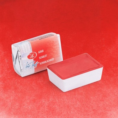 Materiais Belas Artes - Aquarelas White Nights em godet Escarlate 318 | totenart.com