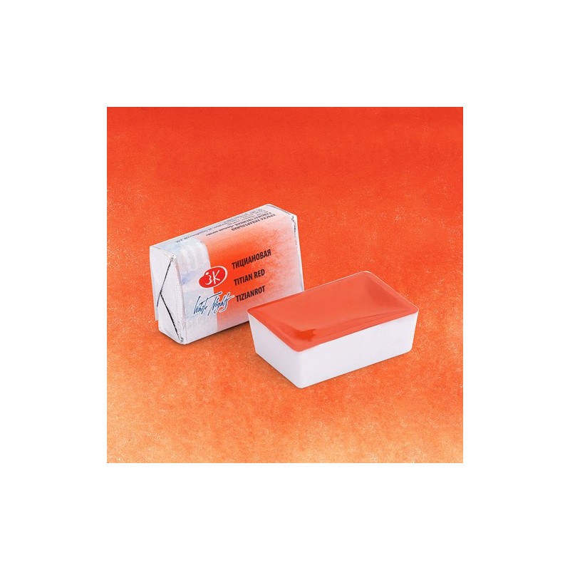 Materiais Belas Artes - Aquarelas White Nights em godet\n Ticiano Vermelho 226 | totenart.com