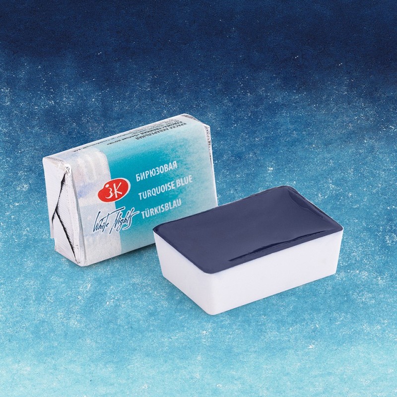 Materiais Belas Artes - Aquarelas White Nights em godet\n Turquesa 507 | totenart.com