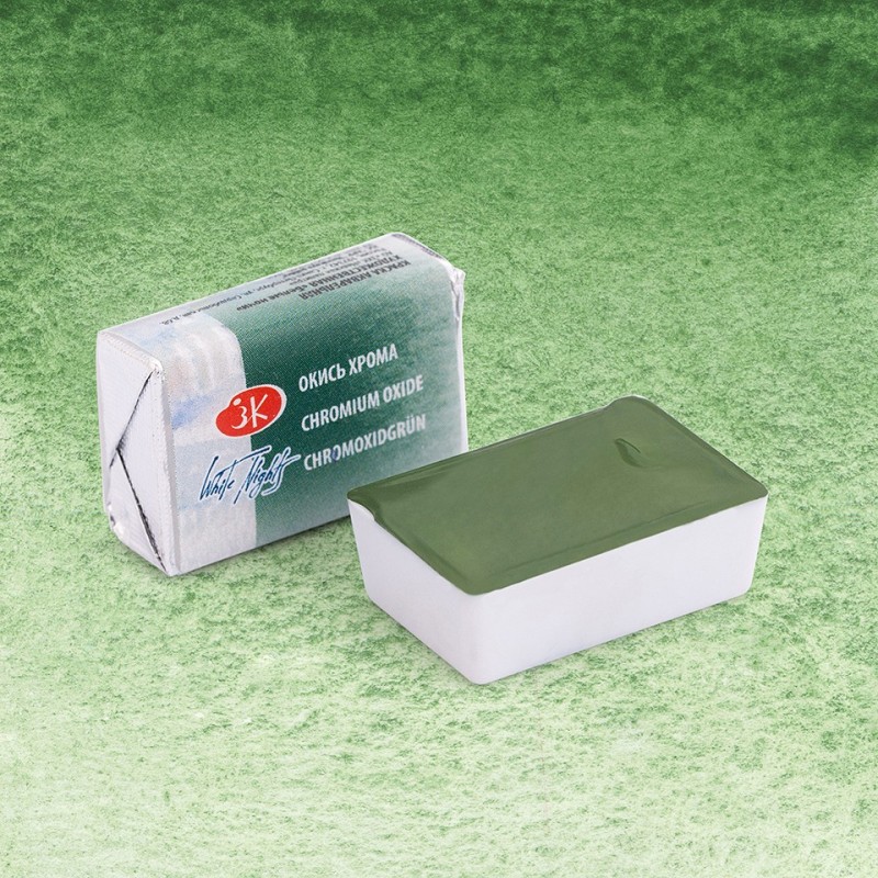 Materiais Belas Artes - Aquarelas White Nights em godet\n Verde Óxido de Crómio 704 | totenart.com