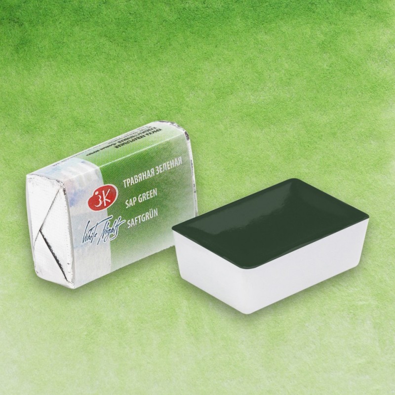 Materiais Belas Artes - Aquarelas White Nights em godet\n Verde Bexiga 716 | totenart.com