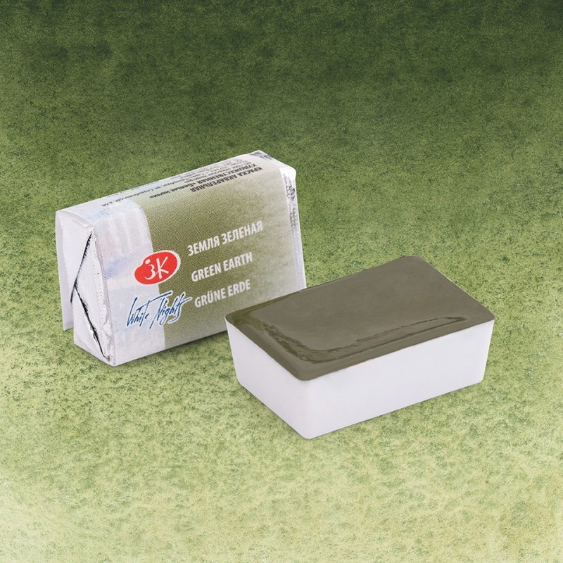 Materiais Belas Artes - Aquarelas White Nights em godet\n Terra Verde 730 | totenart.com