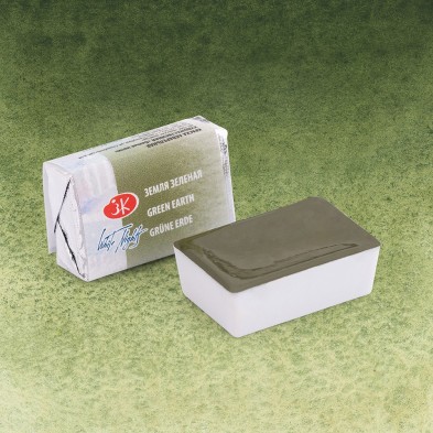 Materiais Belas Artes - Aquarelas White Nights em godet\n Terra Verde 730 | totenart.com