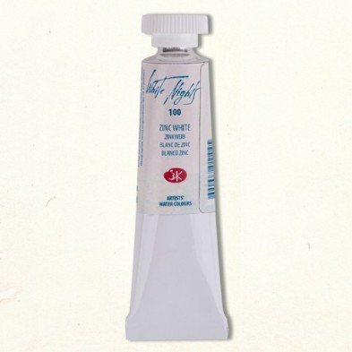Materiais Belas Artes - Aquarelas White Nights no tubo 10 ml. Branco Zinc 100 | totenart.com