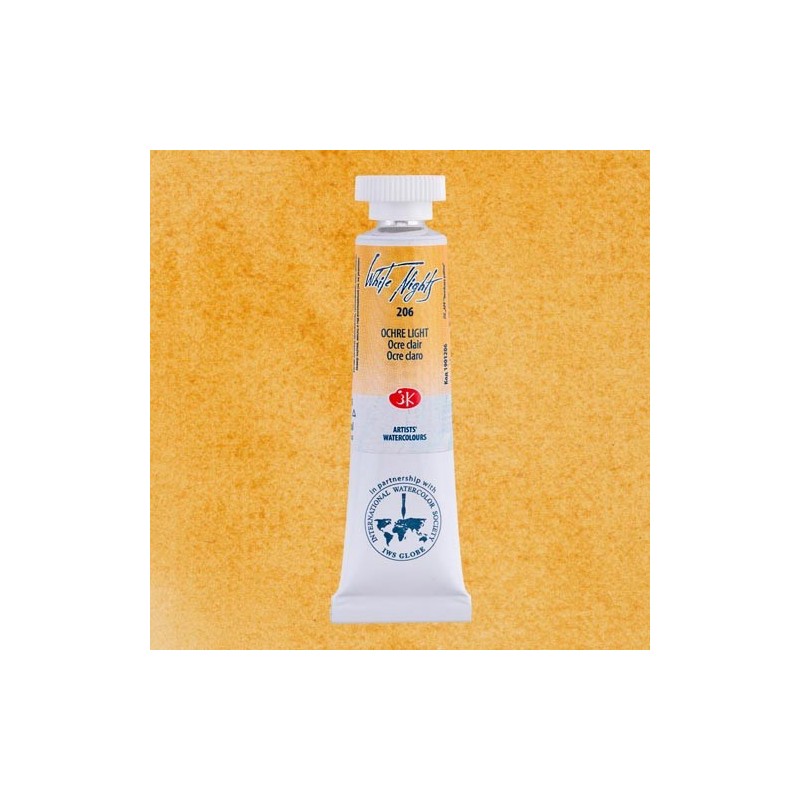 Materiais Belas Artes - Aquarelas White Nights no tubo 10 ml. Ocre Claro 206 | totenart.com