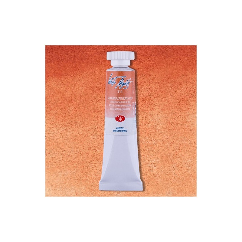 Materiais Belas Artes - Aquarelas White Nights no tubo 10 ml. Shajnazarskaya Vermelho 311 | totenart.com