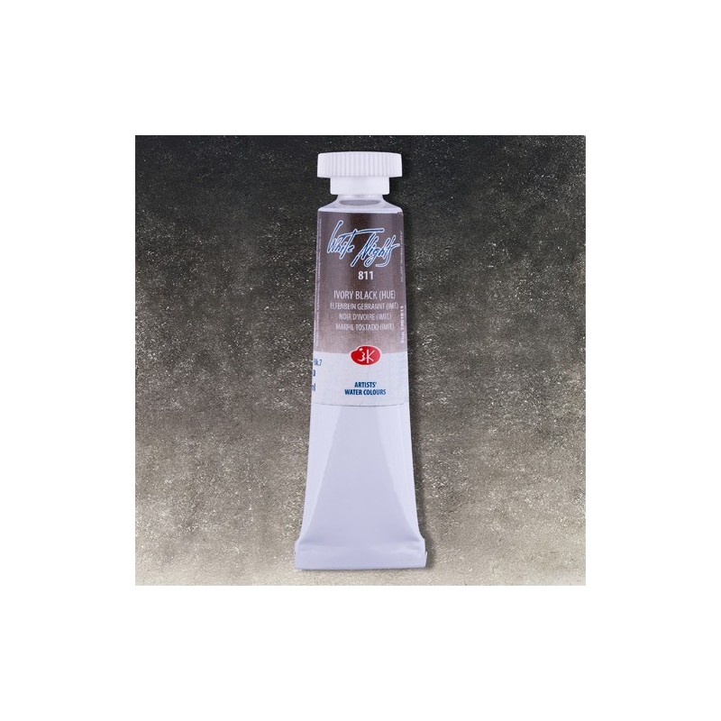Materiais Belas Artes - Aquarelas White Nights no tubo 10 ml. Tono Preto Marfim 811 | totenart.com