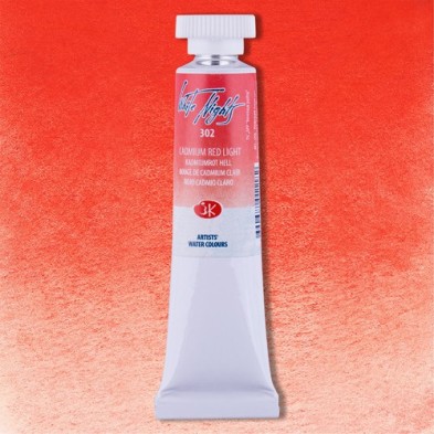 Materiais Belas Artes - Aquarelas White Nights no tubo 10 ml. \nVermelho Cádmio Claro 302 | totenart.com