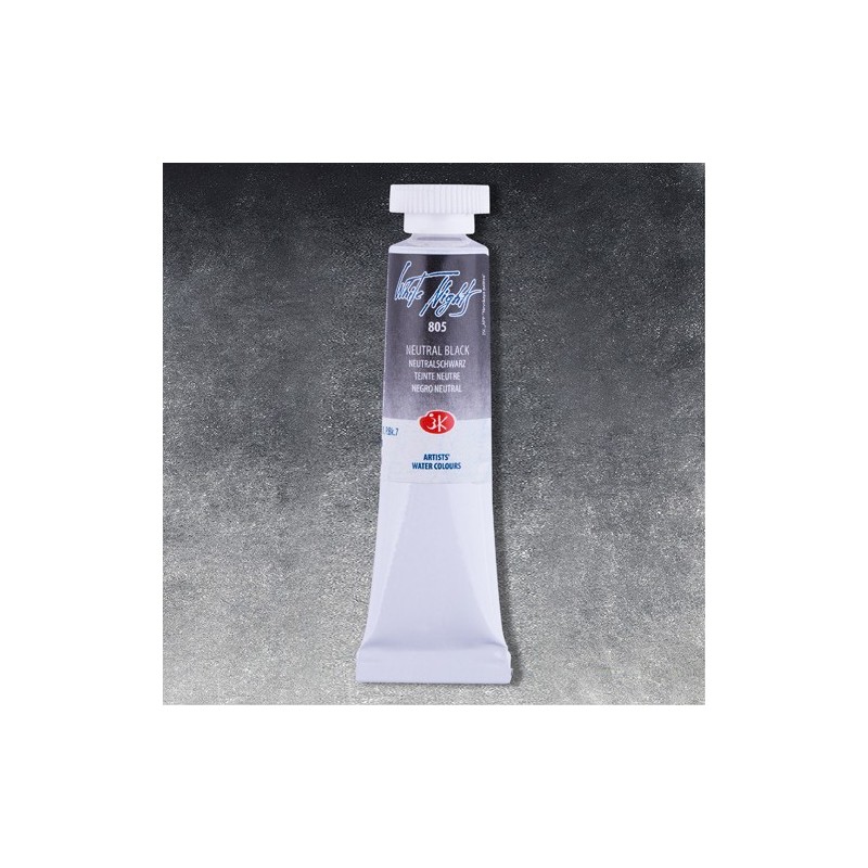 Materiais Belas Artes - Aquarelas White Nights no tubo 10 ml. Preto Neutral 805 | totenart.com