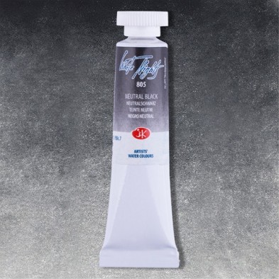 Materiais Belas Artes - Aquarelas White Nights no tubo 10 ml. Preto Neutral 805 | totenart.com