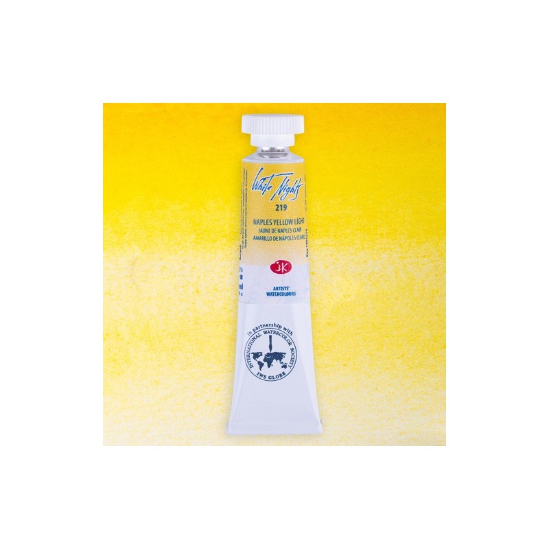 Materiais Belas Artes - Aquarelas White Nights no tubo 10 ml. Nápoles Amarelo Claro 219 | totenart.com