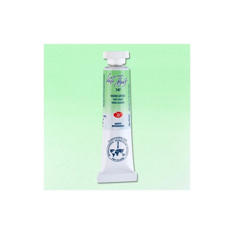 Materiais Belas Artes - Aquarelas White Nights no tubo 10 ml. Verde Cálido 747 | totenart.com