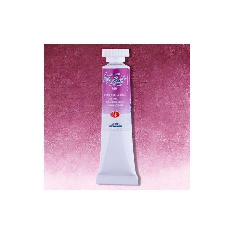 Materiais Belas Artes - Aquarelas White Nights no tubo 10 ml. Lilás Quinacridona 609 | totenart.com