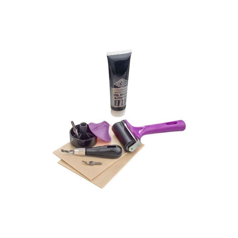 Materiais Belas Artes - Set de gravura com linóleo Essentials Essdee | totenart.com