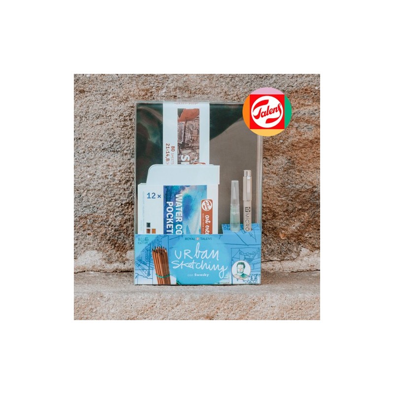 Materiais Belas Artes - Conjunto Urban Sketching, BLACK EDITION | totenart.com