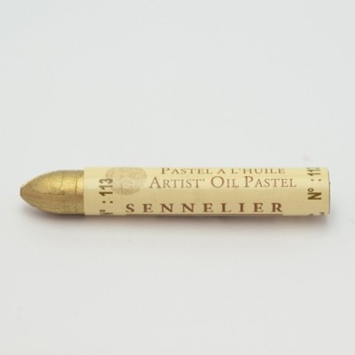 Materiais Belas Artes - Pastel de óleo Sennelier iridesciente 5ml Ouro Pálido\n Rico | totenart.com