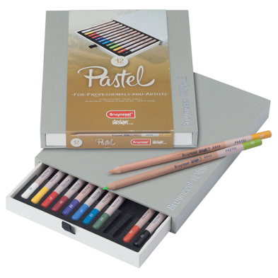 Materiais Belas Artes - Estojo de 12 lápis pastel Sakura Bruynzeel | totenart.com