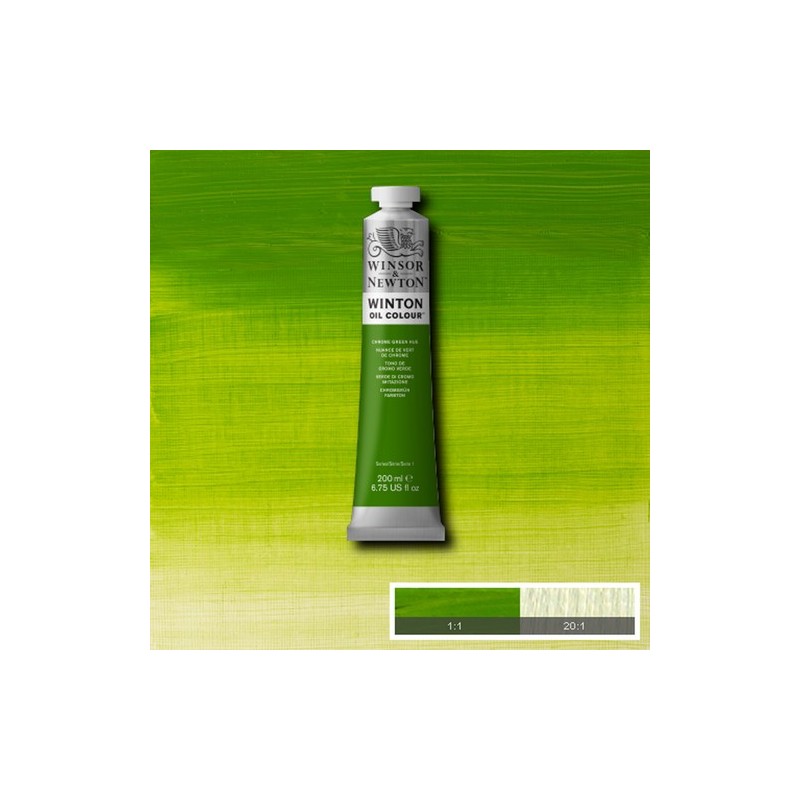 Materiais Belas Artes - Oleo Winton W&N, Tono Verde cromo, 200 ml. | totenart.com