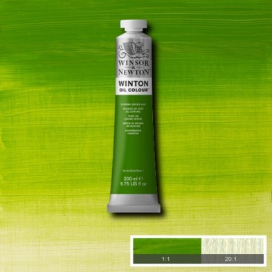 Materiais Belas Artes - Oleo Winton W&N, Tono Verde cromo, 200 ml. | totenart.com