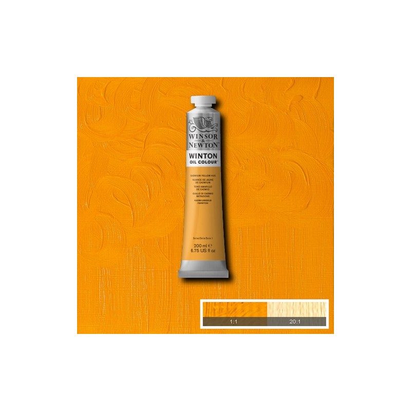 Materiais Belas Artes - Oleo Winton W&N, Tono Amarelo de Cadmio, 200 ml. | totenart.com
