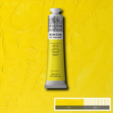 Materiais Belas Artes - Oleo Winton W&N, Amarelo Limão, 200 ml. | totenart.com