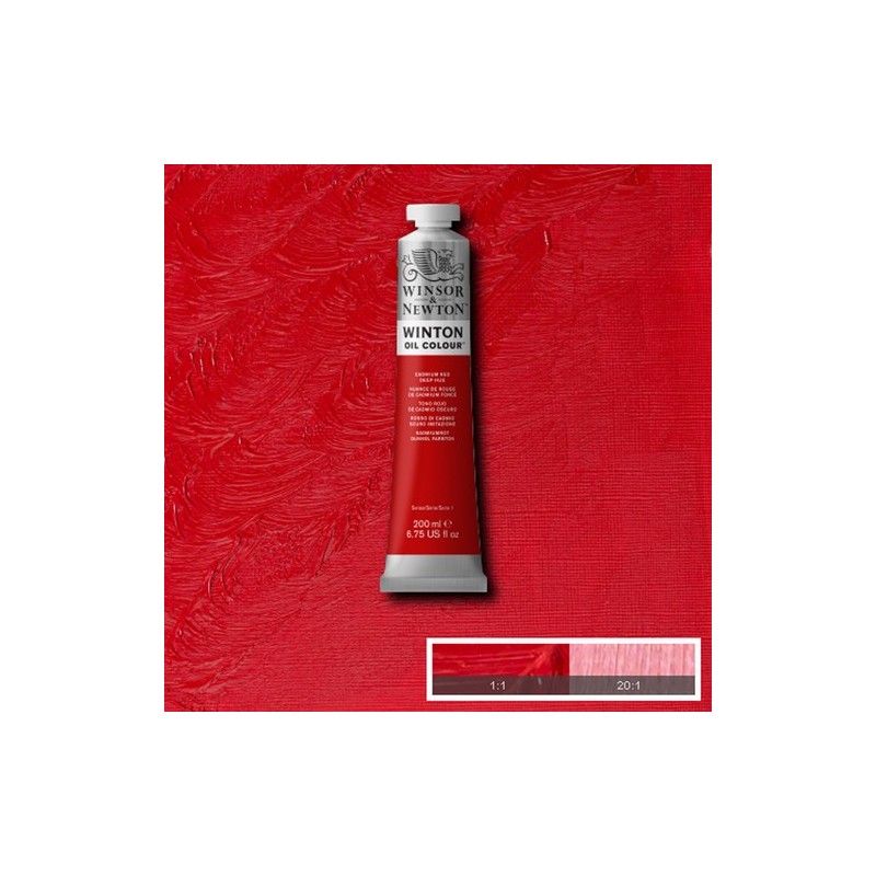 Materiais Belas Artes - Oleo Winton W&N, Tono Vermelho Cádmio Escuro, 200 ml. | totenart.com