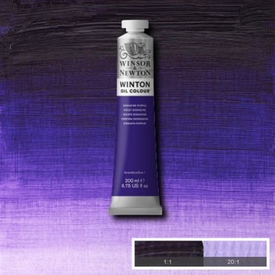 Materiais Belas Artes - Oleo Winton W&N, Roxo de Dioxacina, 200 ml. | totenart.com
