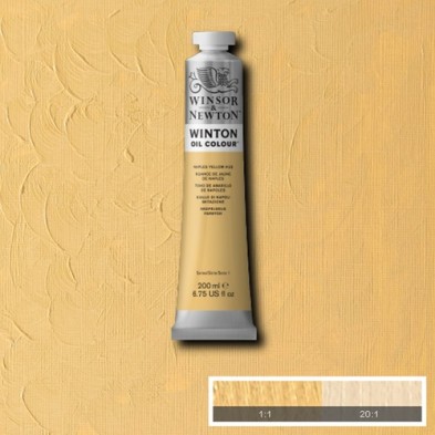 Materiais Belas Artes - Oleo Winton W&N, \nTono Nápoles Amarelo, 200 ml. | totenart.com