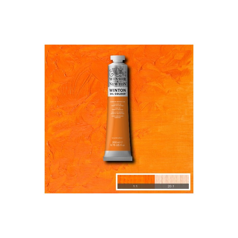 Materiais Belas Artes - Oleo Winton W&N, Tono Amarelo Cad. Laranja, 200 ml. | totenart.com
