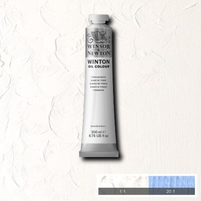 Materiais Belas Artes - Oleo Winton W&N, Branco Titanio, 200 ml. | totenart.com