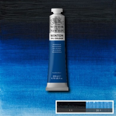 Materiais Belas Artes - Oleo Winton W&N, Azul da Prússia, 200 ml. | totenart.com
