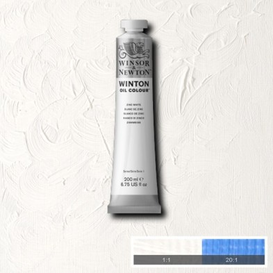 Materiais Belas Artes - Oleo Winton W&N, Branco Zinc, 200 ml. | totenart.com