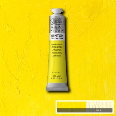 Materiais Belas Artes - Oleo Winton W&N, \nCádmio Amarelo Limão, 200 ml. | totenart.com
