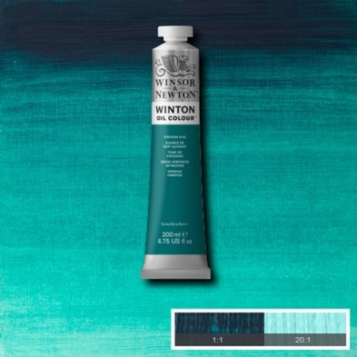 Materiais Belas Artes - Oleo Winton W&N, Tono Viridian, 200 ml. | totenart.com