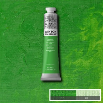 Materiais Belas Artes - Oleo Winton W&N, Verde Claro Permanente, 200 ml. | totenart.com