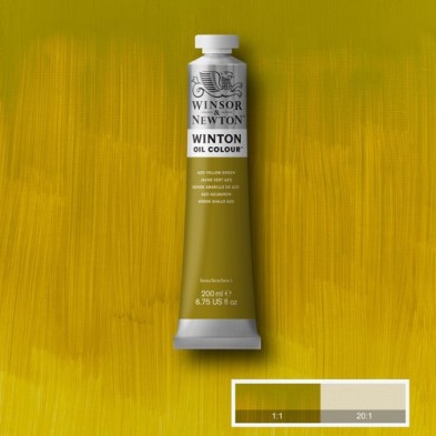 Materiais Belas Artes - Oleo Winton W&N, \nAmarelo Azoverso, 200 ml. | totenart.com