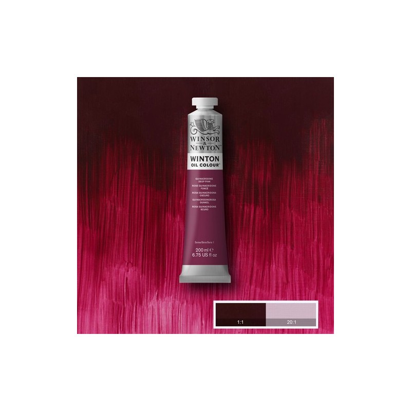Materiais Belas Artes - Oleo Winton W&N, Quinacridona rosa escuro\n, 200 ml. | totenart.com