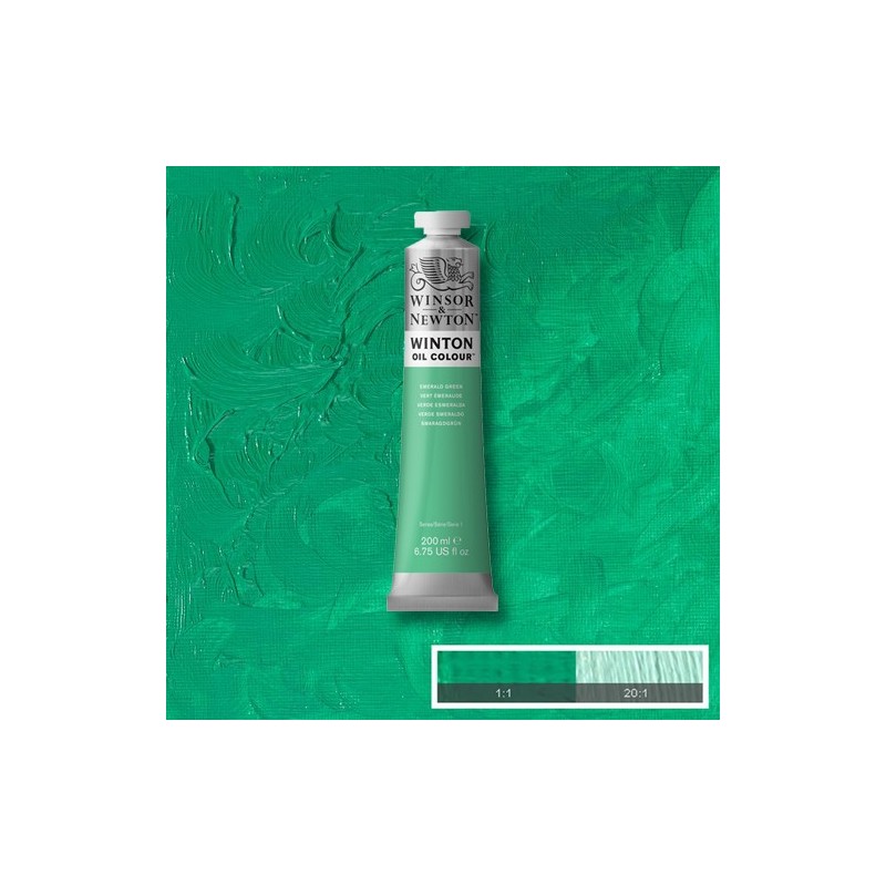 Materiais Belas Artes - Oleo Winton W&N, \nEsmeralda Verde Fthalo, 200 ml. | totenart.com